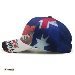 Amazing Aussie St. George Illawarra Dragons Custom Remember Them Red Poppy Flowers Cap Aussie Hat