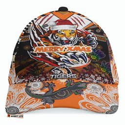 Amazing Aussie Wests Tigers Christmas Merry Tigers Christmas Indigenous Cap Aussie Hat