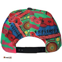 Amazing Aussie South Sydney Rabbitohs Day Custom Watercolour Remembrance Indigenous Rabbitohs With Poppy Flower Cap Aussie Hat