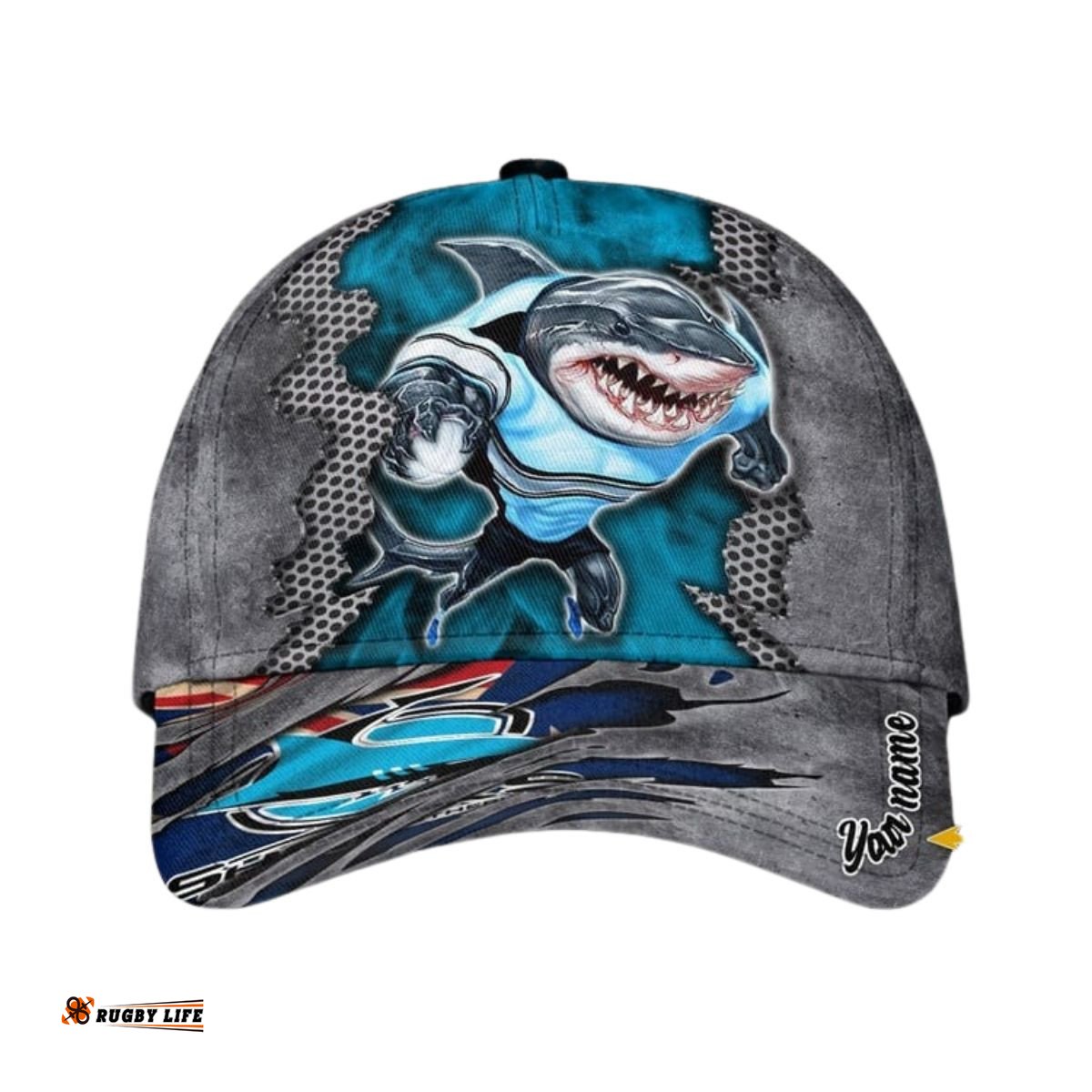 Personalized Nrl Classic Cap Cronulla Sutherland Sharks Classic Cap Mascot