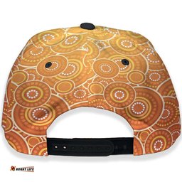 Amazing Aussie Wests Tigers Anzac Aboriginal Inspired Wests Tigers with Remembrance Day Poppy Flower Cap Aussie Hat