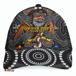 Amazing Aussie Australia NAIDOC Week Custom For Our Elders Aboriginal Inspired Cap Aussie Hat