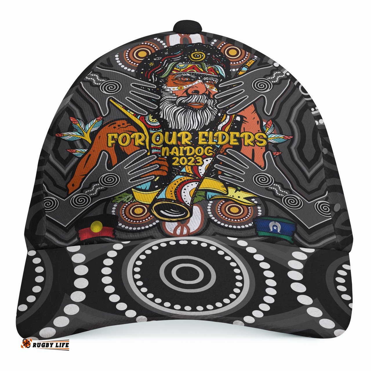 Amazing Aussie Australia NAIDOC Week Custom For Our Elders Aboriginal Inspired Cap Aussie Hat