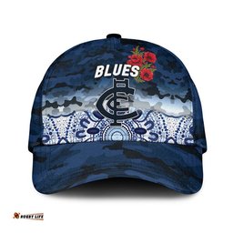 Carlton Blues ANZAC AFL Classic Cap Indigenous Vibes