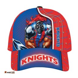 NRL Newcastle Knights 3D Mascost Classic Cap Custom name 02