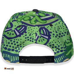 Amazing Aussie Canberra Raiders Naidoc Week Watercolour Dot Painting Canberra Raiders Getting Up, Standing Up, Showing Up Cap Aussie Hat