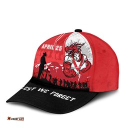 Amazing Aussie St. George Illawarra Dragons Anzac Day Lest We Forget Strong Fighting Spirit Cap Aussie Hat