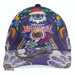 Amazing Aussie Melbourne Storm Christmas Merry Christmas Indigenous Melbourne Storm Cap Aussie Hat