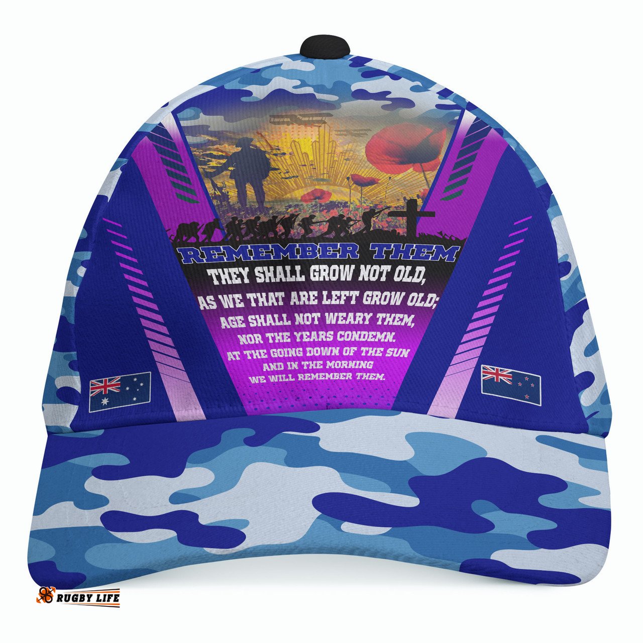 Amazing Aussie Australia Anzac Camo Anzac Poem Lest We Forget Blue Cap Aussie Hat