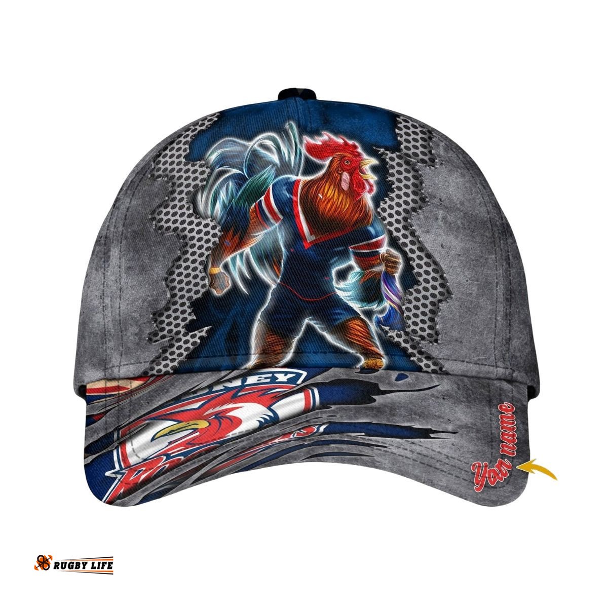 Personalized Nrl Classic Cap Sydney Roosters Classic Cap Mascot