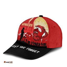 Amazing Aussie Redcliffe Dolphins Anzac Day Lest We Forget Strong Fighting Spirit Cap Aussie Hat