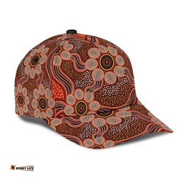 Amazing Aussie Australia Aboriginal Inspired Aboriginal Inspired Dot Art Painting VER 11 Cap Aussie Hat