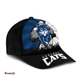 Amazing Aussie Geelong Cats Breaking Through Fan Design Cap Aussie Hat