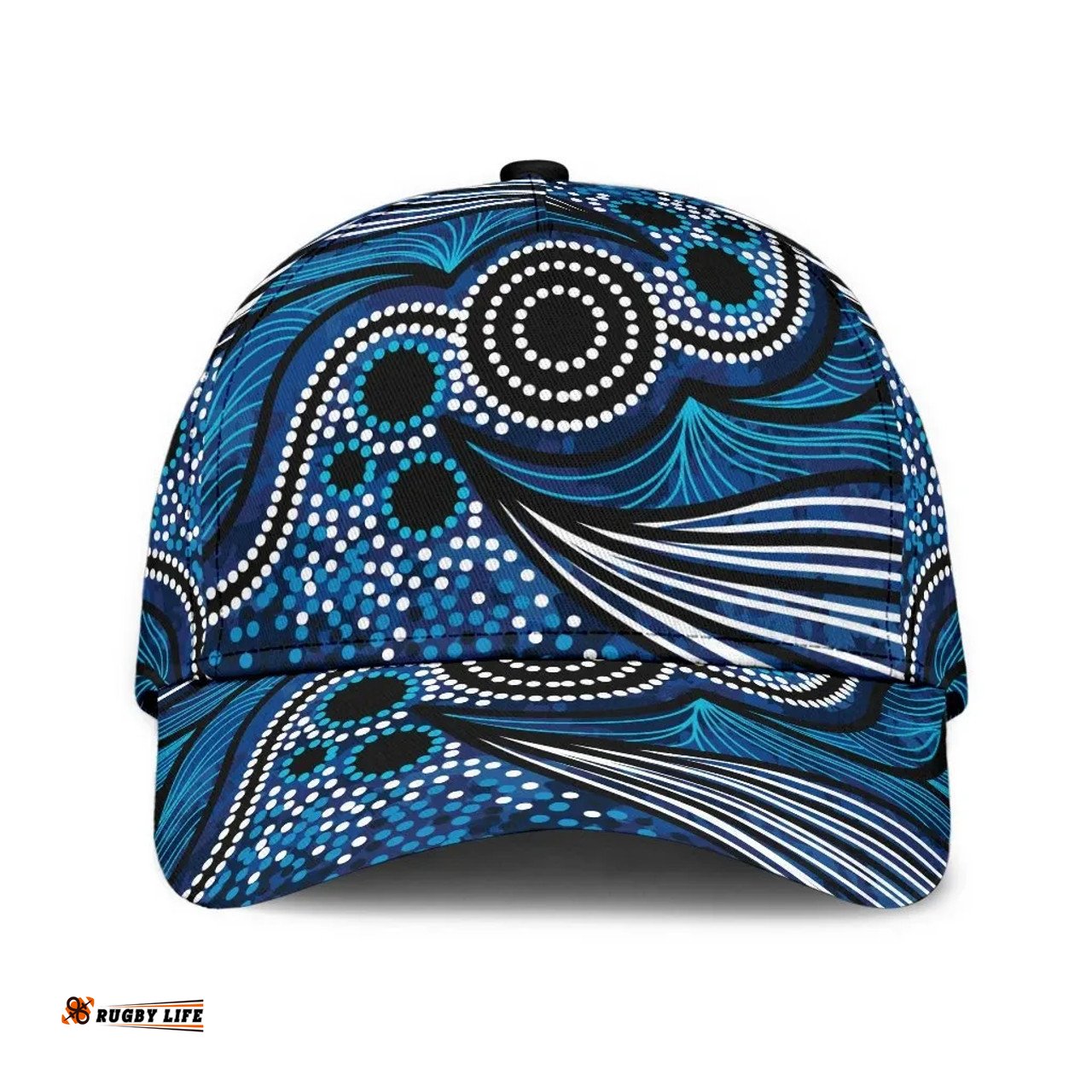 Amazing Aussie Australia Aboriginal Inspired Aboriginal Inspired Dot Art Painting Ver 9 Cap Aussie Hat
