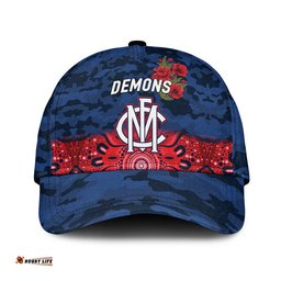 Melbourne Demons ANZAC AFL Classic Cap Indigenous Vibes