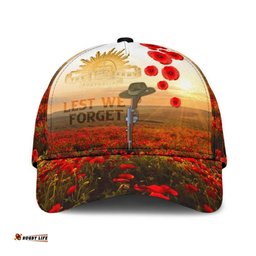 Amazing Aussie Australia Anzac Day We Will Remember Them Cap Aussie Hat