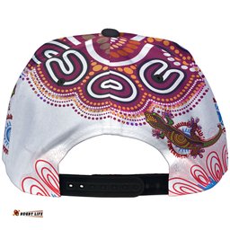 Amazing Aussie Manly Warringah Sea Eagles Indigenous Super Manly Warringah Sea Eagles Scratch Style Cap Aussie Hat