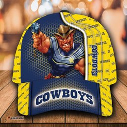 NRL North Queensland Cowboys 3D Mascost Classic Cap Custom name 02-