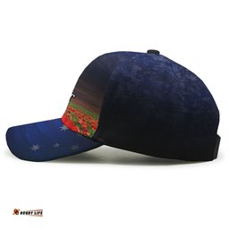 Amazing Aussie Australia Anzac Day Lest We Forget Red Poppies Cap Aussie Hat