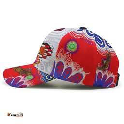 Amazing Aussie St. George Illawarra Dragons Custom Indigenous Super Dragons Scratch Style Cap Aussie Hat