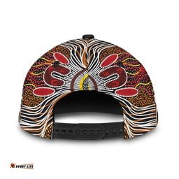 Amazing Aussie Australia Aboriginal Inspired Aboriginal Inspired Dot Art Painting VER 10 Cap Aussie Hat