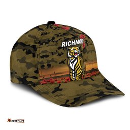 Richmond Tigers ANZAC AFL Classic Cap Poppy Vibes - Black