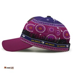 Amazing Aussie Australia Sea Eagles Christmas Australia Sea Eagles Ugly Christmas And Aboriginal Patterns Cap Aussie Hat