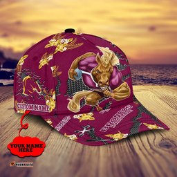 Brisbane Broncos Nrl Classic Cap Personalized Mascot Flower