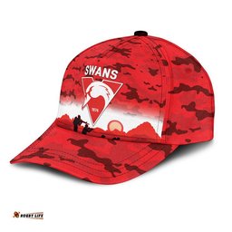 (Custom Personalised) Sydney Swans ANZAC AFL Classic Cap Simple Style