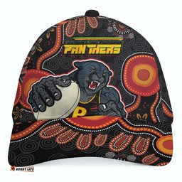 Amazing Aussie Penrith Panthers Penrith Panthers Aboriginal Inspired with Ball Indigenous Style of Dot Painting Traditional Cap Aussie Hat
