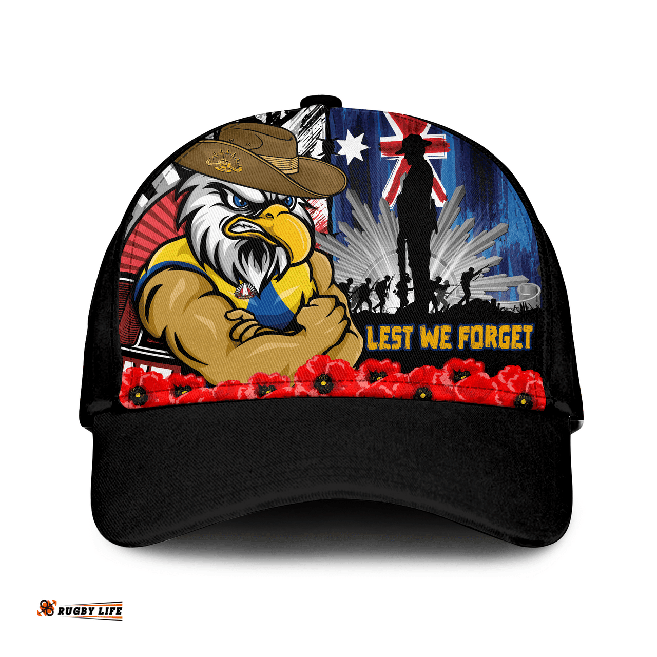 Amazing Aussie West Coast Eagles Anzac Day Honor United In Spirit Cap Aussie Hat