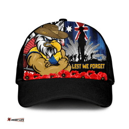 Amazing Aussie West Coast Eagles Anzac Day Honor United In Spirit Cap Aussie Hat