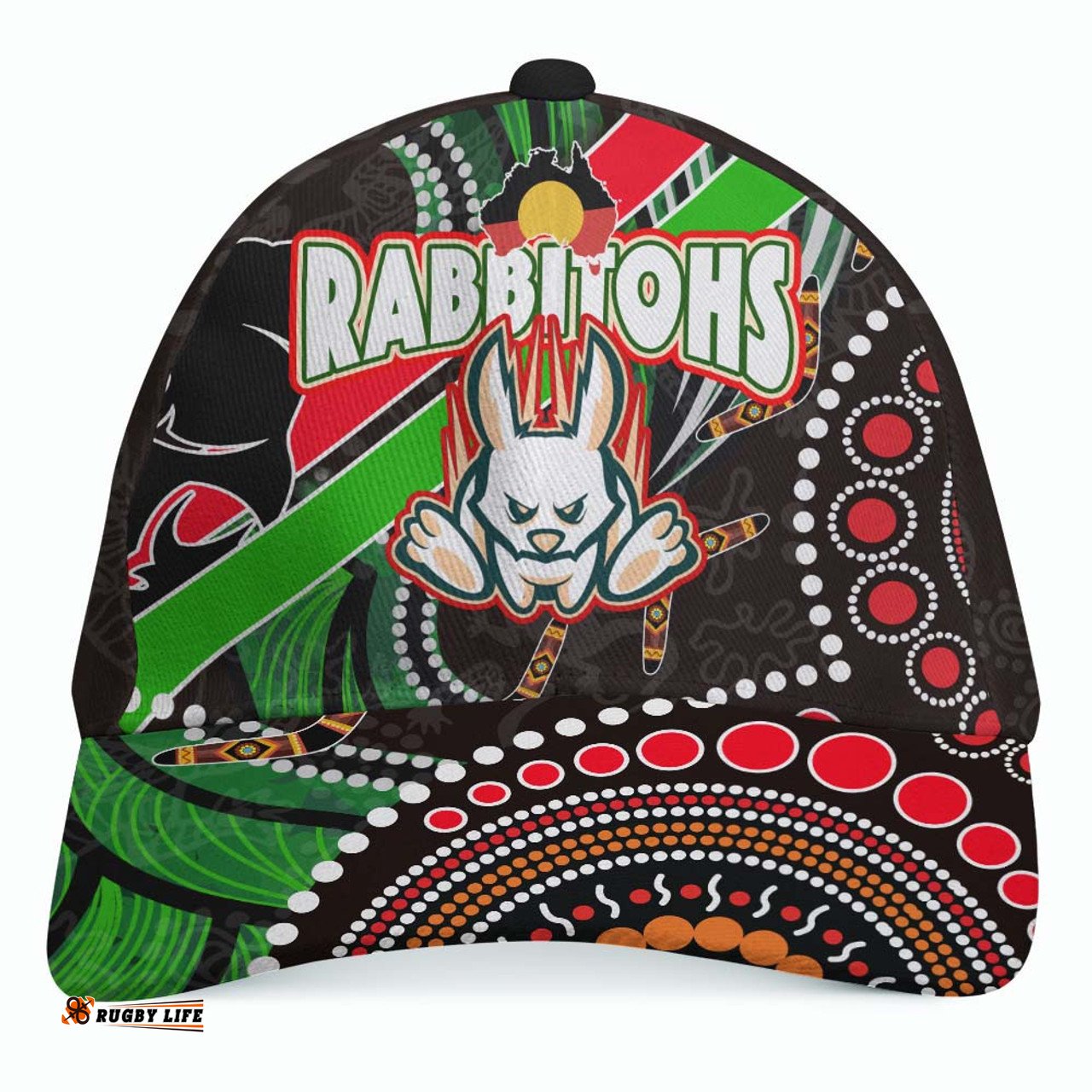 Amazing Aussie Australia Rabbitohs Anzac Aboriginal Inspired Australia Rabbitohs Remembrance Day with Poppy Flower Cap Aussie Hat