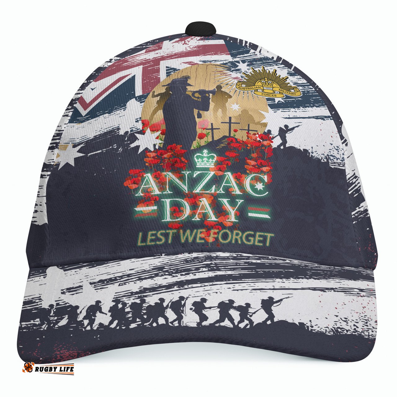 Amazing Aussie Australia Anzac Day Blue Remembrance Poppy Lest We Forget Cap Aussie Hat