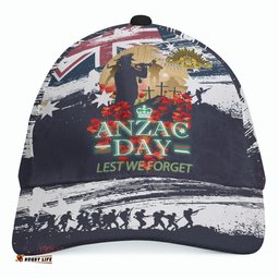 Amazing Aussie Australia Anzac Day Blue Remembrance Poppy Lest We Forget Cap Aussie Hat