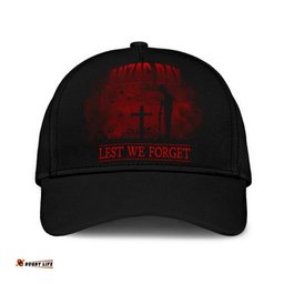 Amazing Aussie Australia Anzac Lest We Forget 2D Style (Red) Cap Aussie Hat