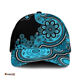 Amazing Aussie Australia Aboriginal Indigenous Dot Painting Blue Cap Aussie Hat