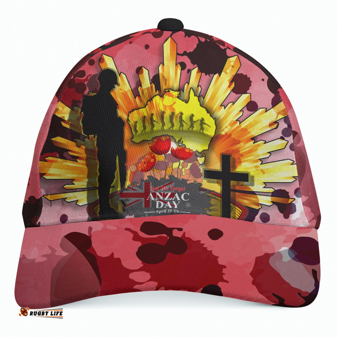 Amazing Aussie Australia Anzac Day Anzac Day"Lest We Forget" Color Drawing Patterns Cap Aussie Hat