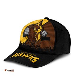 Amazing Aussie Hawthorn Breaking Through Fan Design Cap Aussie Hat
