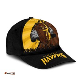 Amazing Aussie Hawthorn Breaking Through Fan Design Cap Aussie Hat