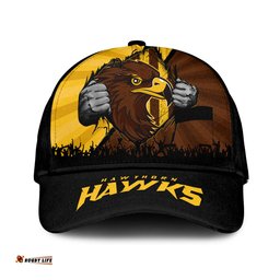 Amazing Aussie Hawthorn Breaking Through Fan Design Cap Aussie Hat