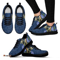 Koala Sleep Bluebell Flower Patterns Unisex Sneakers