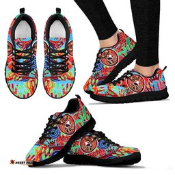 Aboriginal Koala and Hand Art Dot Painting Sneakers