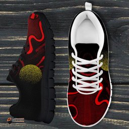 Aboriginal Indigenous Flag Grunge Style Sneakers