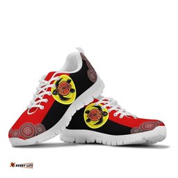 Aboriginal Turtle Patterns Circle Dot Painting Sneakers