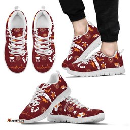 Aboriginal Kangaroo Boomerang Circle Dot Painting Sneakers