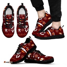 Aboriginal Kangaroo Boomerang Circle Dot Painting Sneakers