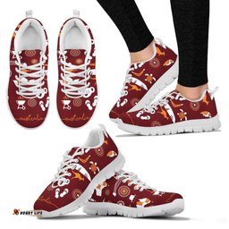 Aboriginal Kangaroo Boomerang Circle Dot Painting Sneakers