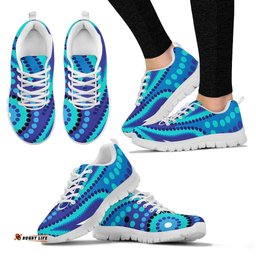 Aboriginal Circle Dot Painting 17 Sneakers
