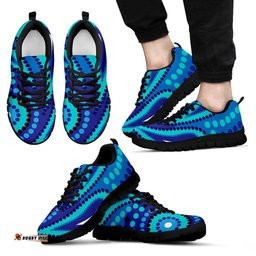 Aboriginal Circle Dot Painting 17 Sneakers